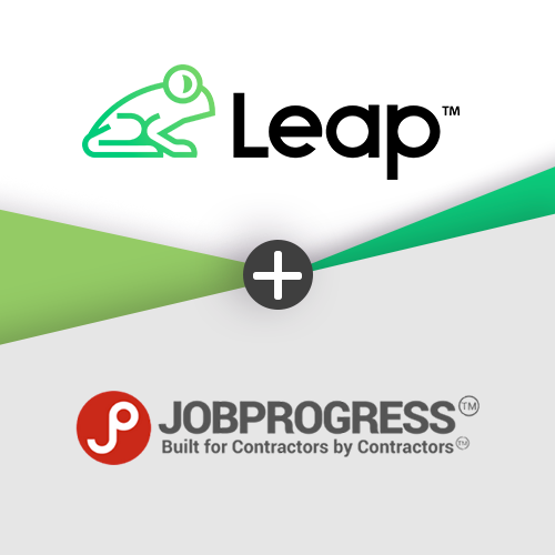 Leap and JobProgress logo