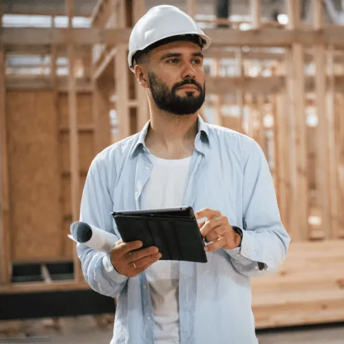 Contractor management system on a job site