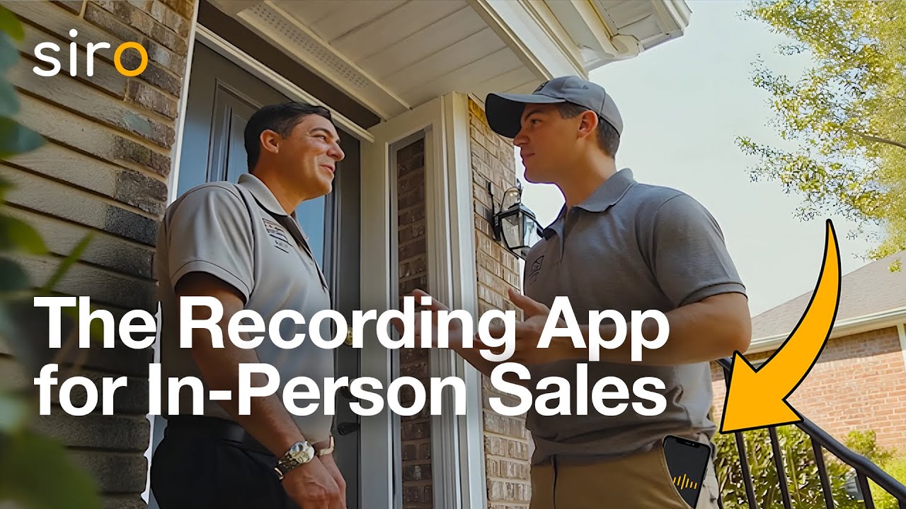 The Recording App for In-Person Sales