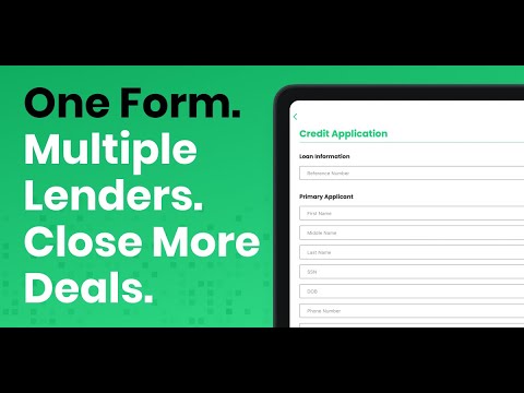 Universal Credit Application: Simplify Financing with One Form