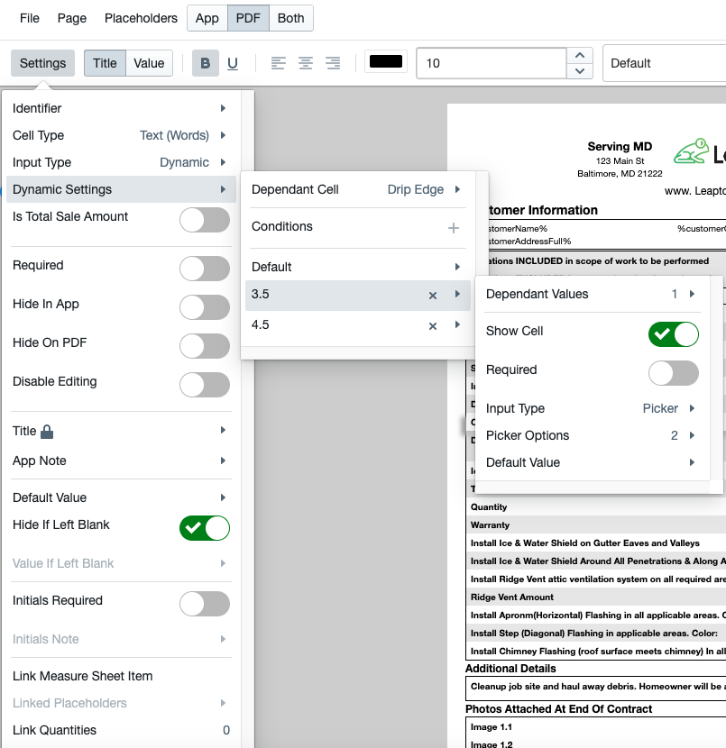 Responsive screenshot