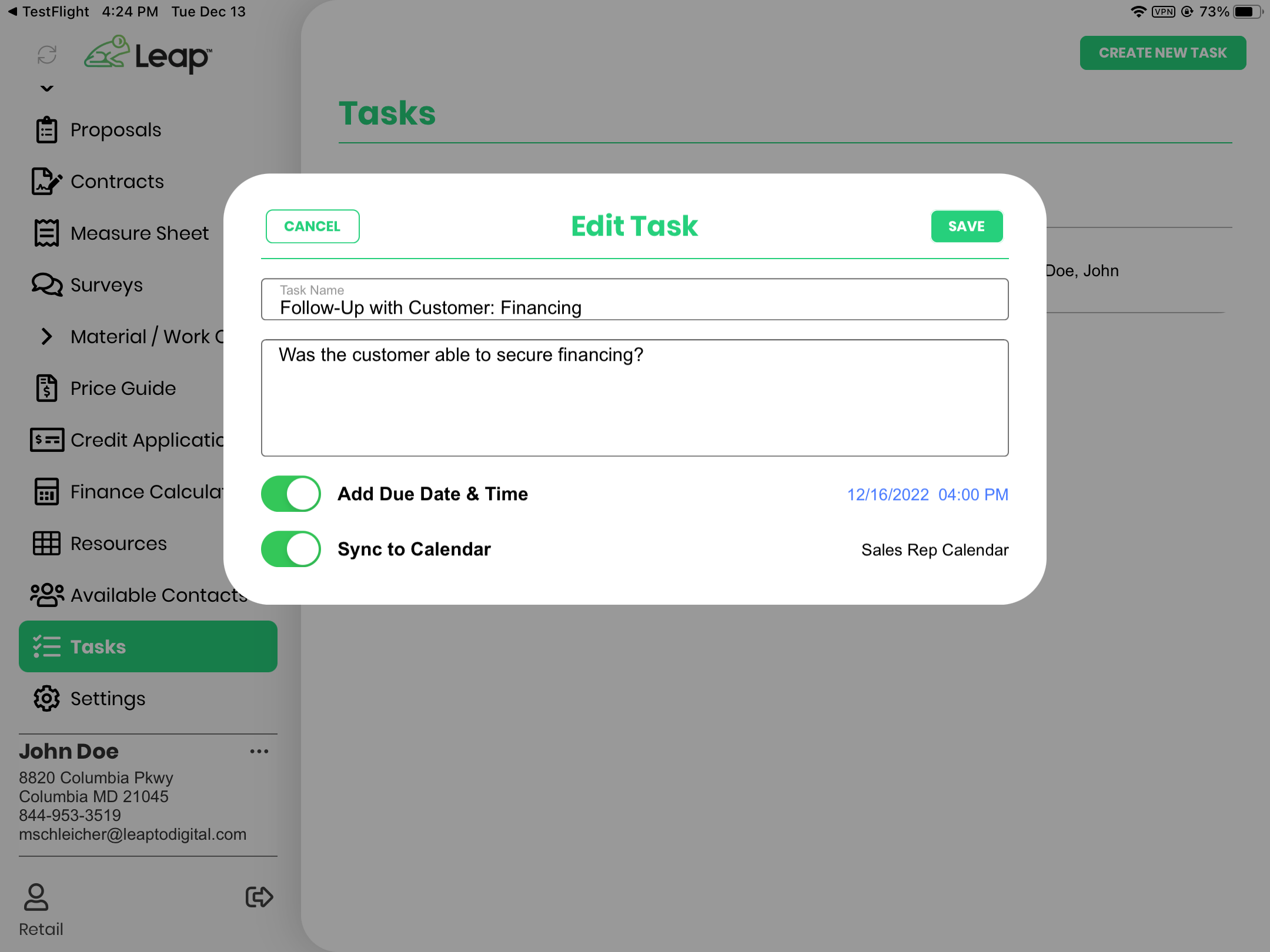 Responsive screenshot
