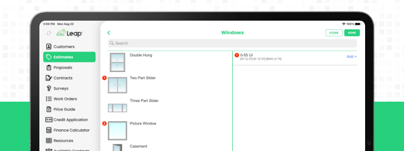 top window and door contractor software