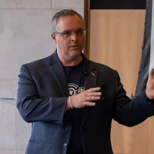 Chuck Thokey speaking