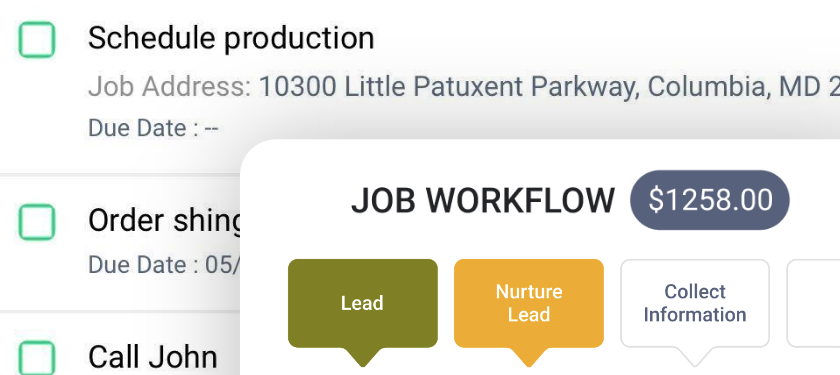 Make your home improvement company workflow more efficient with Leap.