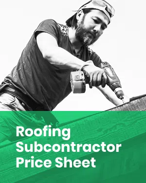 Roofing Subcontractor Price Sheet thumbnail image