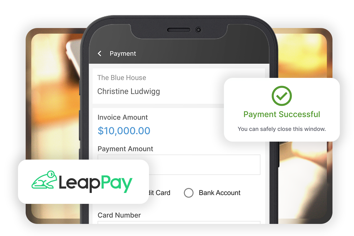 LeapPay payment processing for contractors