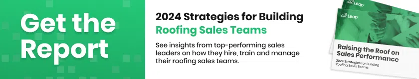Get Leap's roof sales leader report