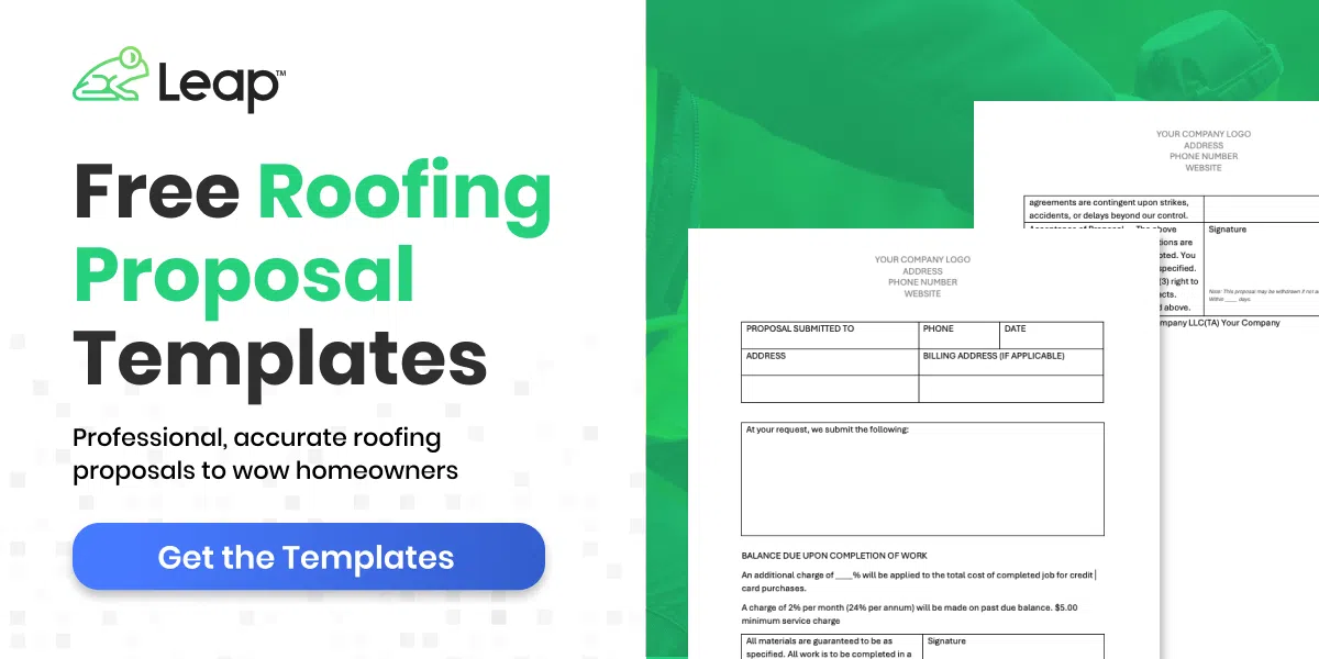 Download the roofing proposal template to enhance your sales