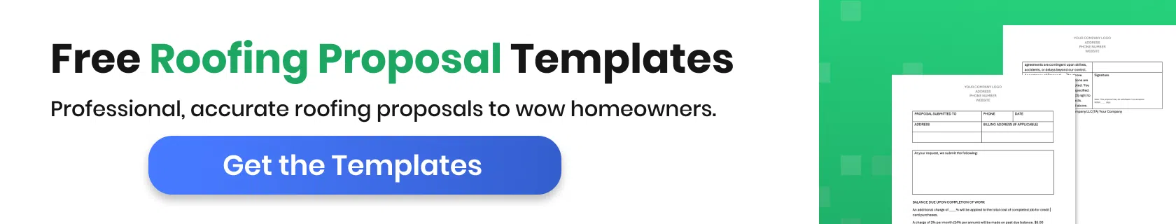 Get your roofing proposal template now