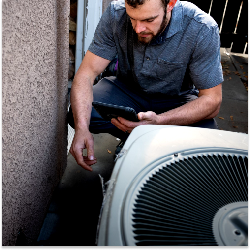 Checking out his HVAC profit margins