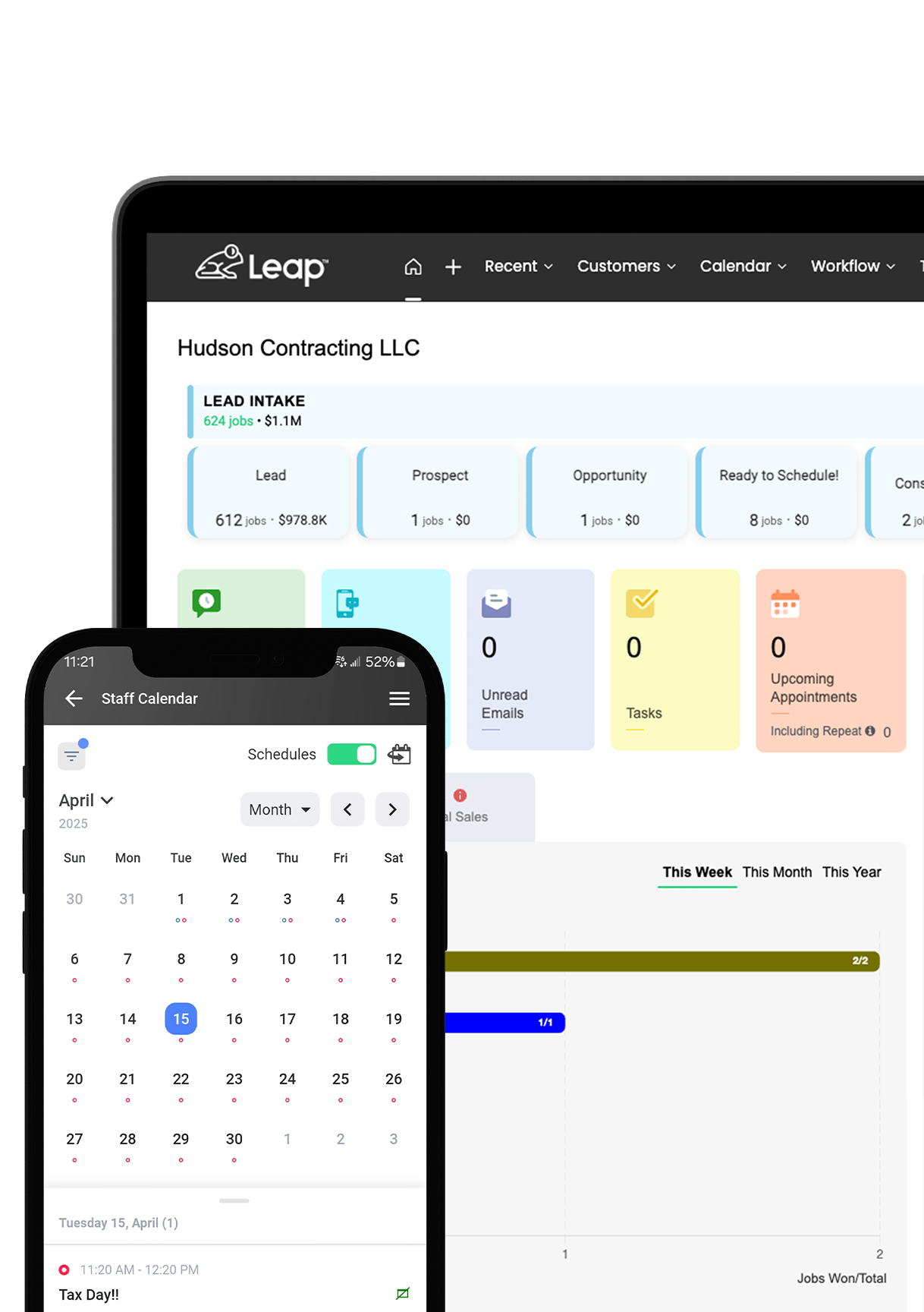 Leap CRM for window and door contractors