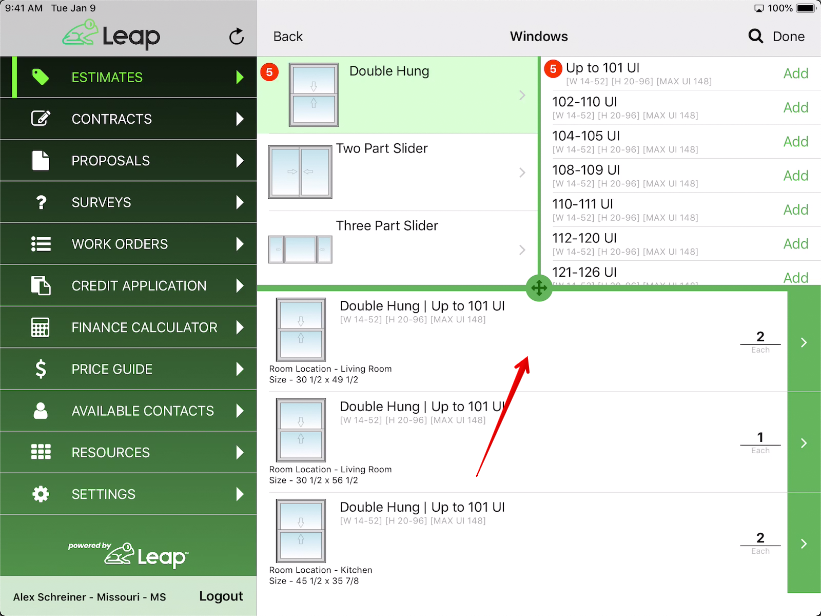 Responsive screenshot
