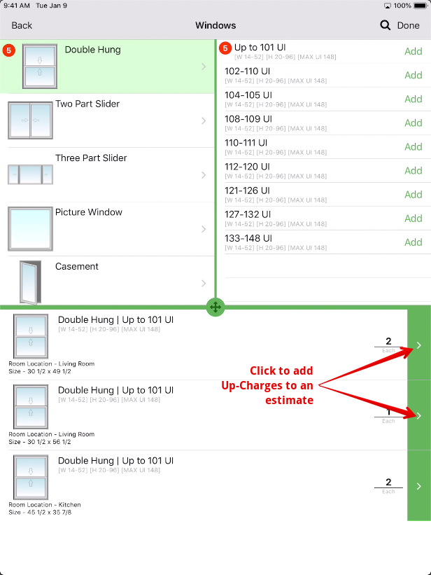 Responsive screenshot